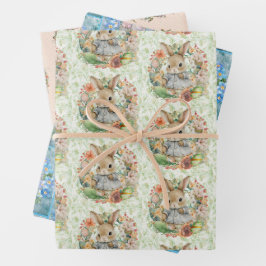 3 Verschiedenes Ostersonniges Frühjahrsgeschenk Geschenkpapier Set