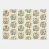 3 Verschiedenes Ostersonniges Frühjahrsgeschenk Geschenkpapier Set (Vorderseite)