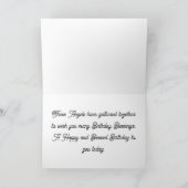 3 Vintage Engel Geburtstags Grußkarte Karte (Innenseite)