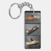 3 Vintage Taschenmesser Schlüsselanhänger (Vorderseite links)