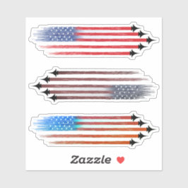 3 Vinyl Stickers scrapbook Flugzeug amerikanische Aufkleber