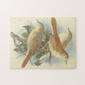 3 Vögel, die auf einem Zweigstellpuzzle stehen Puzzle (Horizontal)