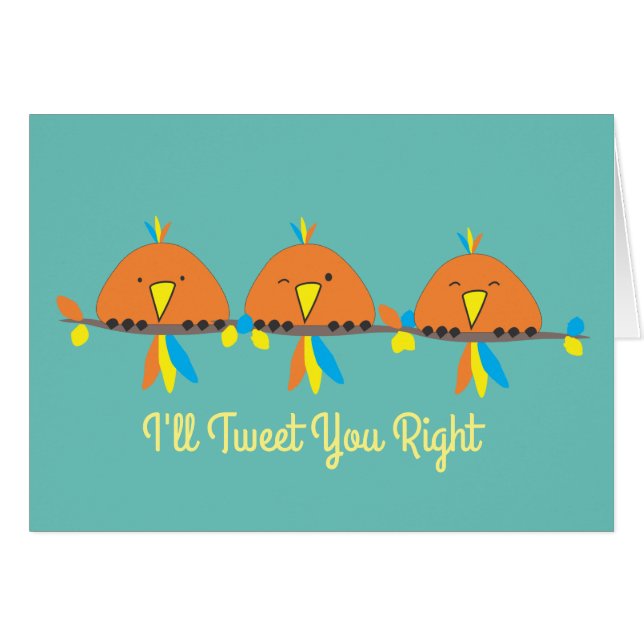 3 Vögel, die ich dir gleich Getweetet habe (Vorderseite (Horizontal))