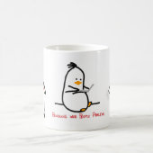 3 Vogel-Tasse - Penguins mit Leute-Problemen Kaffeetasse (Mittel)