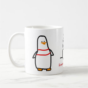 3 Vogel-Tasse - Penguins mit Leute-Problemen Kaffeetasse