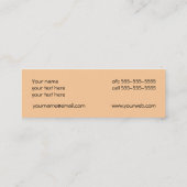 3 Vogel-Visitenkarte Mini Visitenkarte (Rückseite)