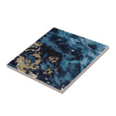 3 von 3 Cobalt Blue Gold Veinite Imitat Granit Fliese (Seite)