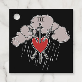 3 von Schwertern Liebe Herzstück Tarot Abbildung D Geschenkanhänger