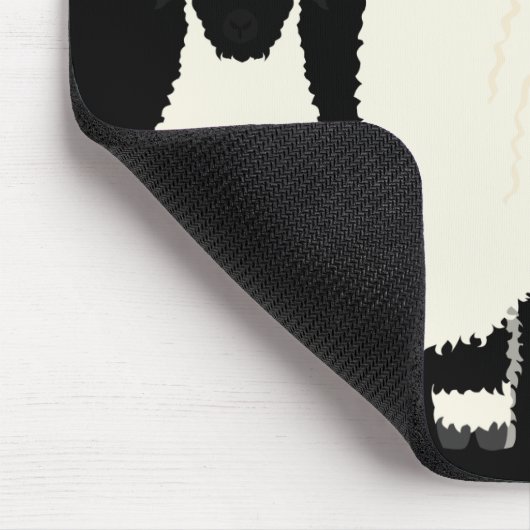 3 Wallis Black Nose Sheep in Folge Mousepad (Ecke)