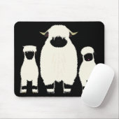 3 Wallis Black Nose Sheep in Folge Mousepad (Mit Mouse)