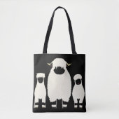3 Wallis Black Nose Sheep in Folge Tasche (Vorderseite)