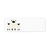 3 Walliser Schwarzer Nasenschaf in einer Reihe (Vorne)