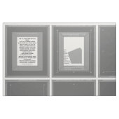3 waschbares Gewebe NO SEW Graues Foto Stoff (Fat Quarter (45,7 x 55,9 cm))