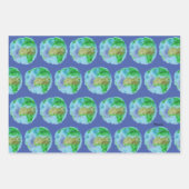 3 Wasserfarben Hummel Erde Betta Fisch Geschenkpapier Set (Vorderseite 2)