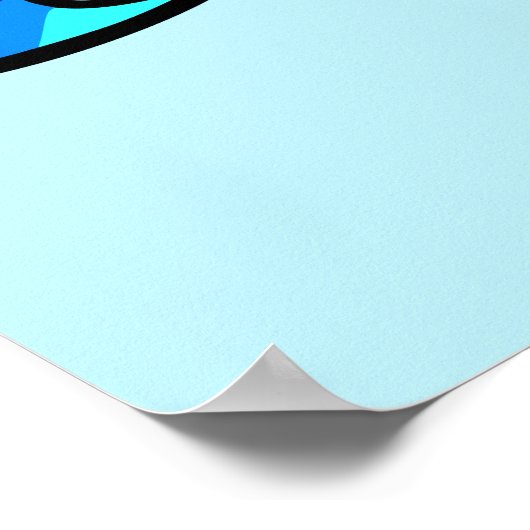 3 Wave Print Poster (Ecke)