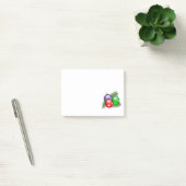 3 Weihnachtsbaumillustrierung Post-it Klebezettel (Büro)