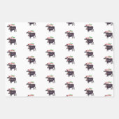 (3) Weihnachtsblätter für Hunde und Tiere Geschenkpapier Set (Vorderseite 3)