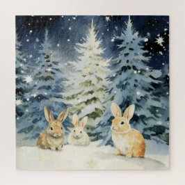 3 Weihnachtsbunnies Puzzle