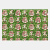 3 Weihnachtself Hübsche Veranstaltungen Geschenkpapier Set (Vorderseite 3)