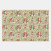 3 Weihnachtself Hübsche Veranstaltungen Geschenkpapier Set (Vorderseite 2)