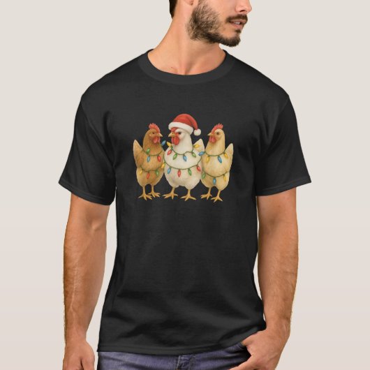3 Weihnachtsgebäck Weihnachtsleuchten und Santa ha T-Shirt (Vorderseite)