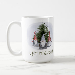 3 Weihnachtsgnomen lassen es schnee Kaffeetasse