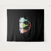 3 Weihnachtsgnomen Wandteppich (Vorderseite (Horizontal))