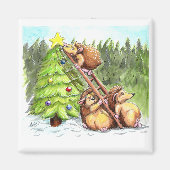 3 Weihnachtshüpfer Magnet (Vorne)