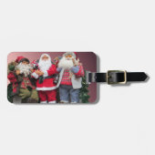 3 Weihnachtsmänner Gepäckanhänger (Vorderseite horizontal)