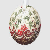3. Weihnachtszeit-Blume Ornament (Vorderseite)