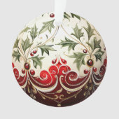 3. Weihnachtszeit-Blume Ornament (Vorderseite)