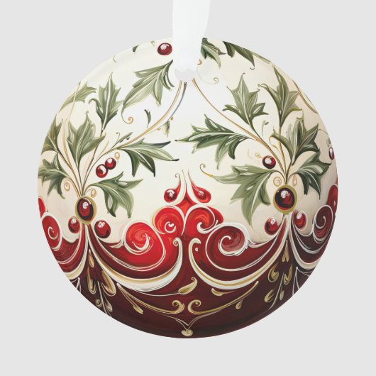 3. Weihnachtszeit-Blume Ornament (Vorderseite)