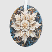 3. Weihnachtszeit-Blume Ornament (Vorderseite)