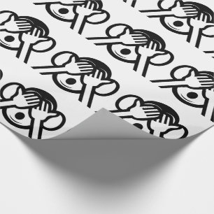 3 Weise Affen Mizaru 見ざる Sehen Sie kein Böses-Emoj Geschenkpapier