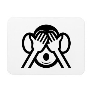 3 Weise Affen Mizaru 見ざる Sieh kein Übel Emoji Magnet