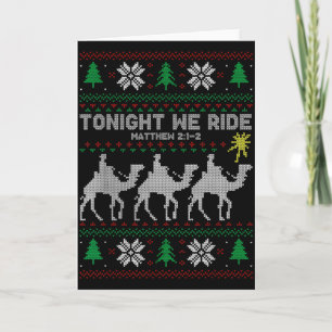 3 Weise Männer Heute Abend Reiten Wir Weihnachten Karte
