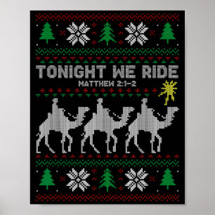 3 Weise Männer Heute Abend Reiten Wir Weihnachten Poster
