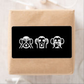 3 Weiße Affen Emoji (Insitu)