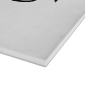 3 Weiße Affen Emoji Schneidebrett (Ecke)