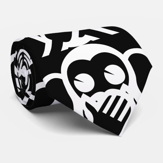 3 Weiße Affen Iwazaru 言 わ ざ sprechen kein Böses Em Krawatte (Gerollt)