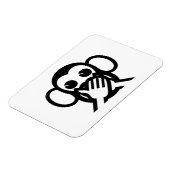 3 Weiße Affen Iwazaru 言 わ ざ sprechen NO Emoji る Magnet (Linke Seite)