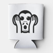 3 Weiße Affen Kikazaru 聞 か る KEIN Böses Emoji höre Dosenkühler (Vorderseite)