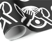 3 Weiße Affen Mizaru 見 ざ Siehe NO Evil Emoji Geschenkpapier (Rolleneckpunkt)