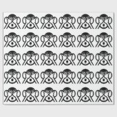 3 Weiße Affen Mizaru 見 ざ Siehe NO Evil Emoji Geschenkpapier (Flach)