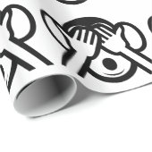 3 Weiße Affen Mizaru 見 ざ Siehe NO Evil Emoji Geschenkpapier (Rolleneckpunkt)