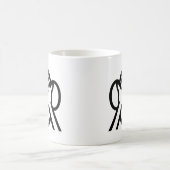 3 Weiße Affen Mizaru 見 ざ Siehe NO Evil Emoji Kaffeetasse (Mittel)