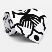 3 Weiße Affen Mizaru 見 ざ Siehe NO Evil Emoji Krawatte (Gerollt)