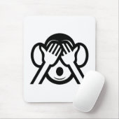 3 Weiße Affen Mizaru 見 ざ Siehe NO Evil Emoji Mousepad (Mit Mouse)