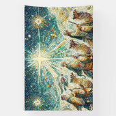 3 Weiße Männer Banner (Vertikal)