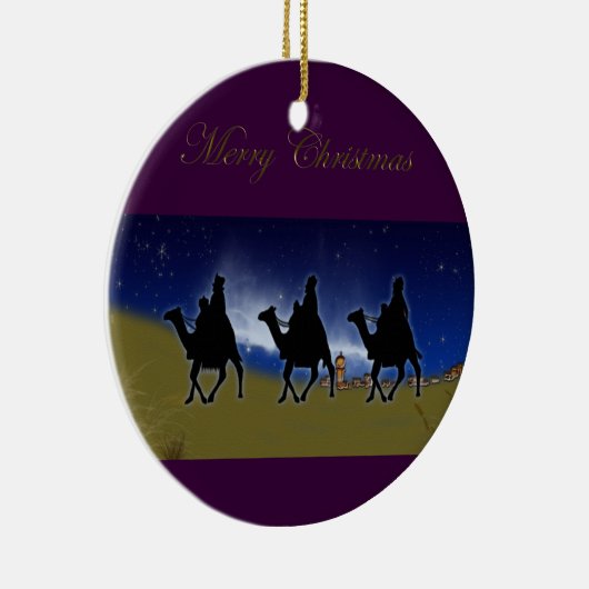 3 Weiße Männer Bethlehem Weihnachtsschmuck (Rechts)